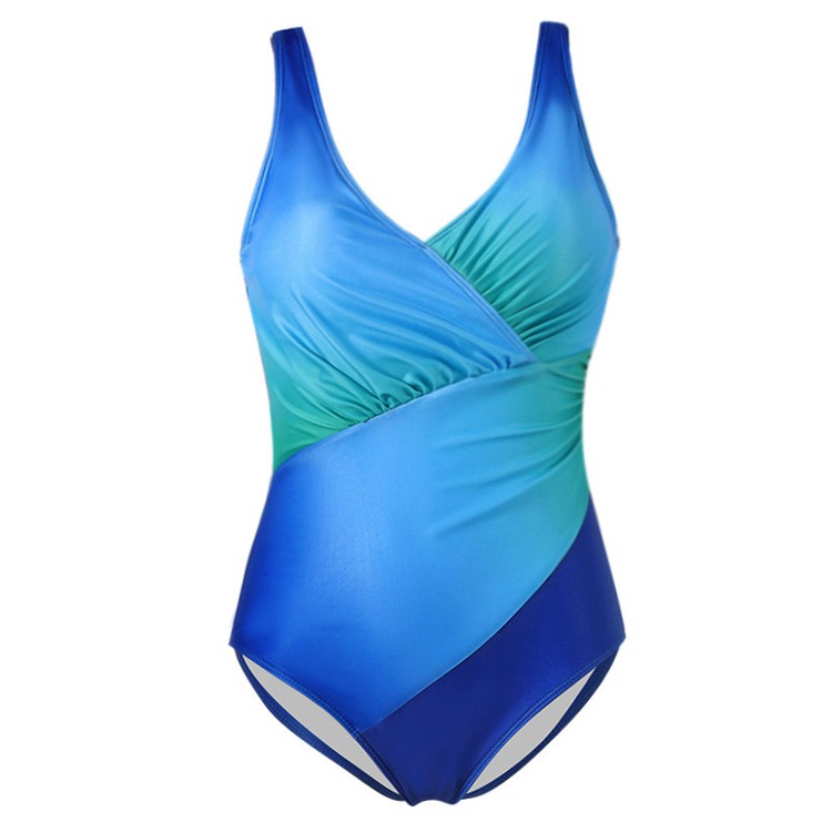 Bikini Rainbow Gradient Plus Size Traje de baño de una pieza - España