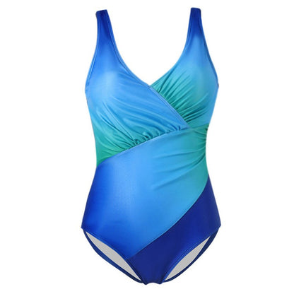 Bikini Rainbow Gradient Plus Size Traje de baño de una pieza - España