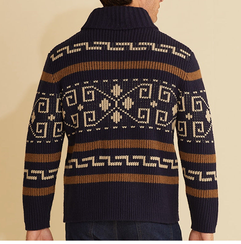 Sweater Big Cardigan Zip Up Knit