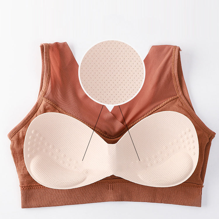 Women's Wireless Anti-Sagging Sports Bra