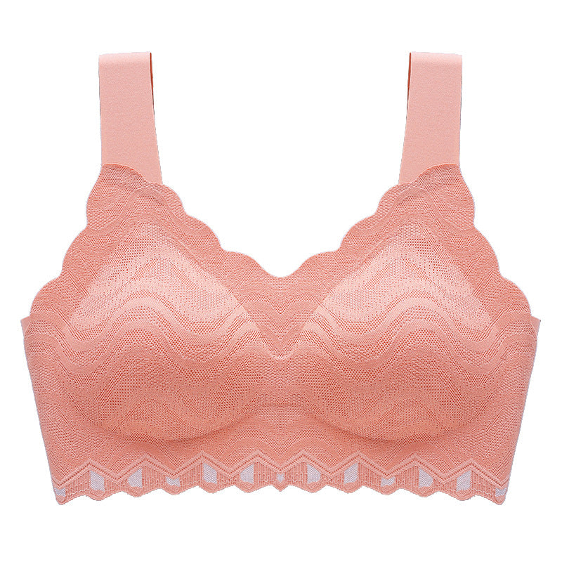 Women's one-piece extended strap latex bra