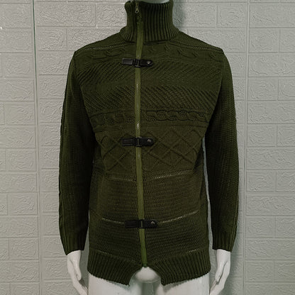 Men's Round Neck Sweater Casual Knitted Sweater